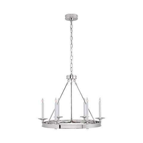 Launceton Small Ring Chandelier in Polished Nickel