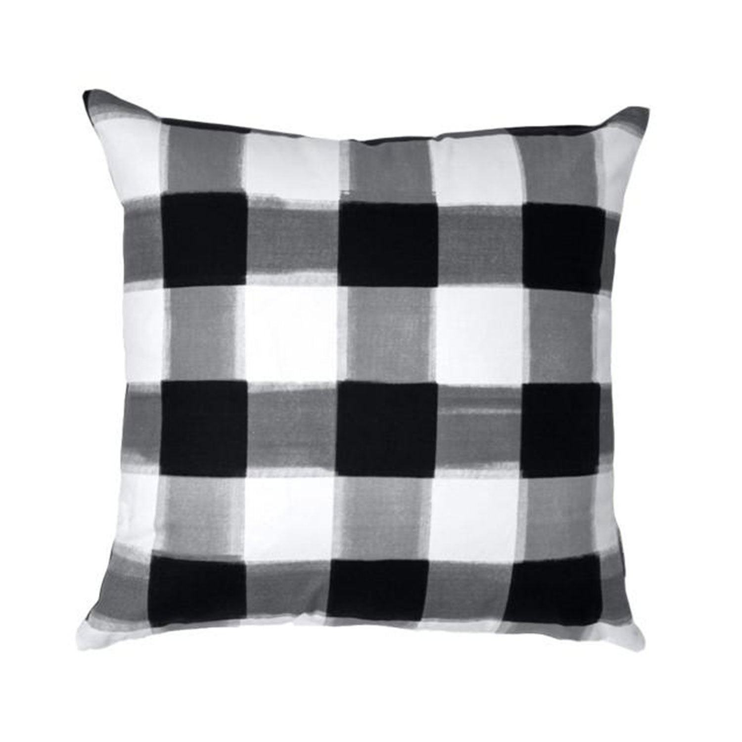 Black Burnside Buffalo Check Pillow