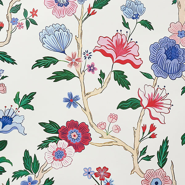 Mandarin Lily Wallpaper Sample Swatch