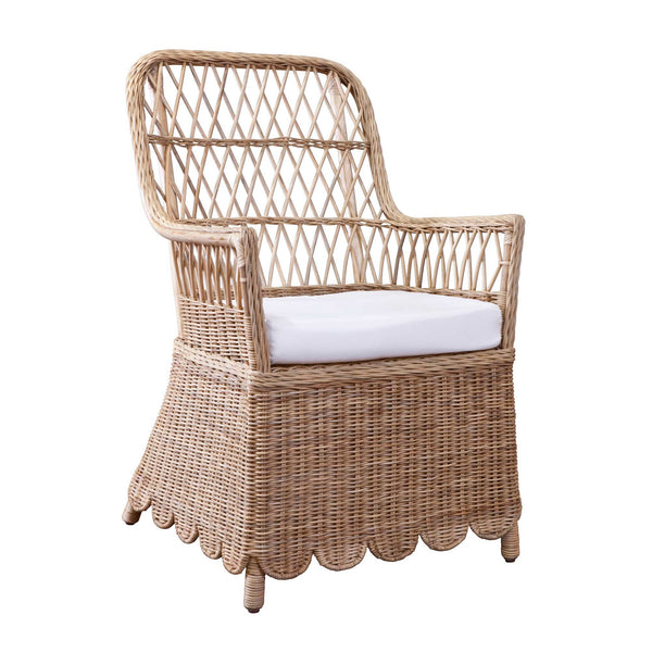 mikeneco 昭和レトロ★クッション付き高級ラタンチェア① イエロークッションラタンチェア【monoroom町田】