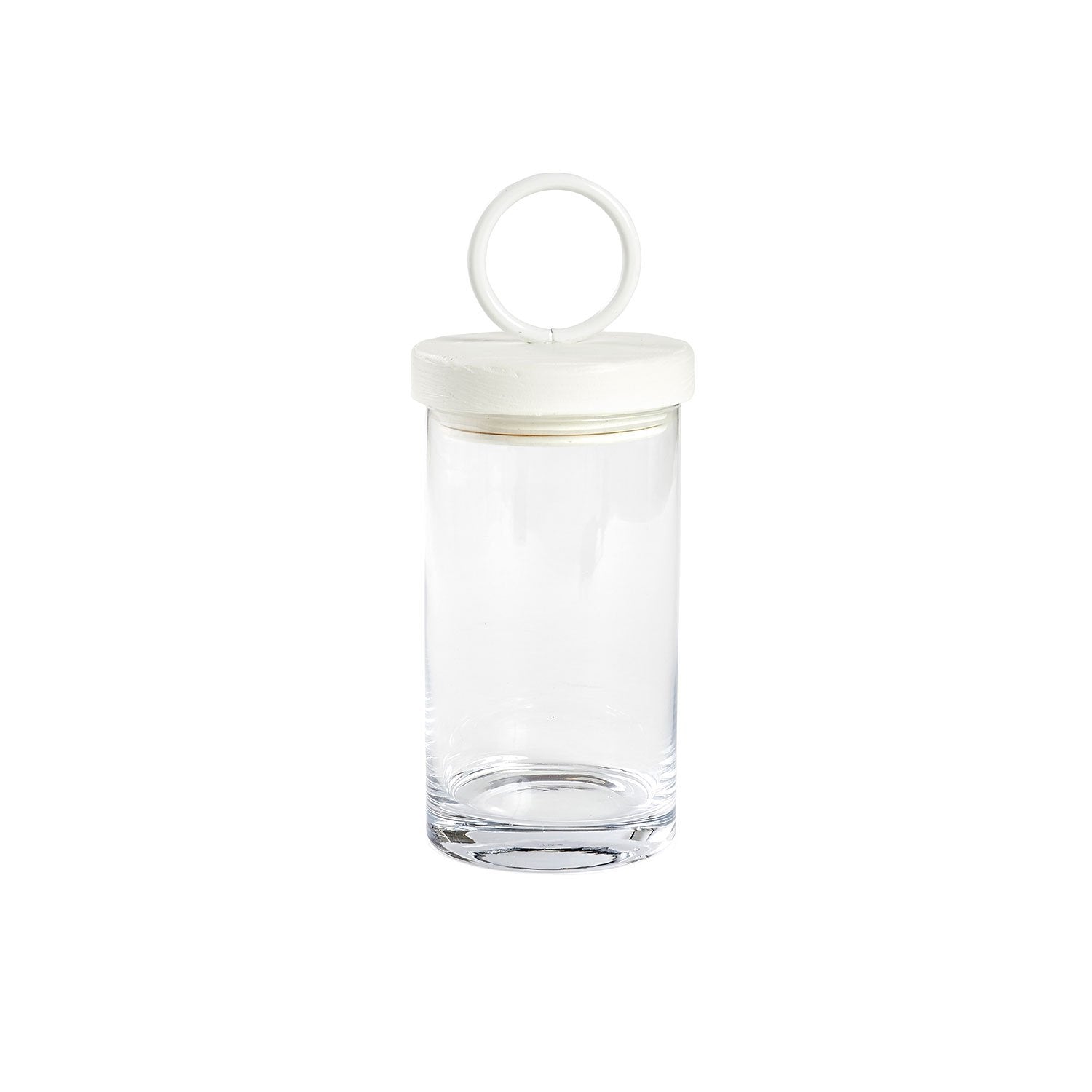 Medium Canister with White Ring Top