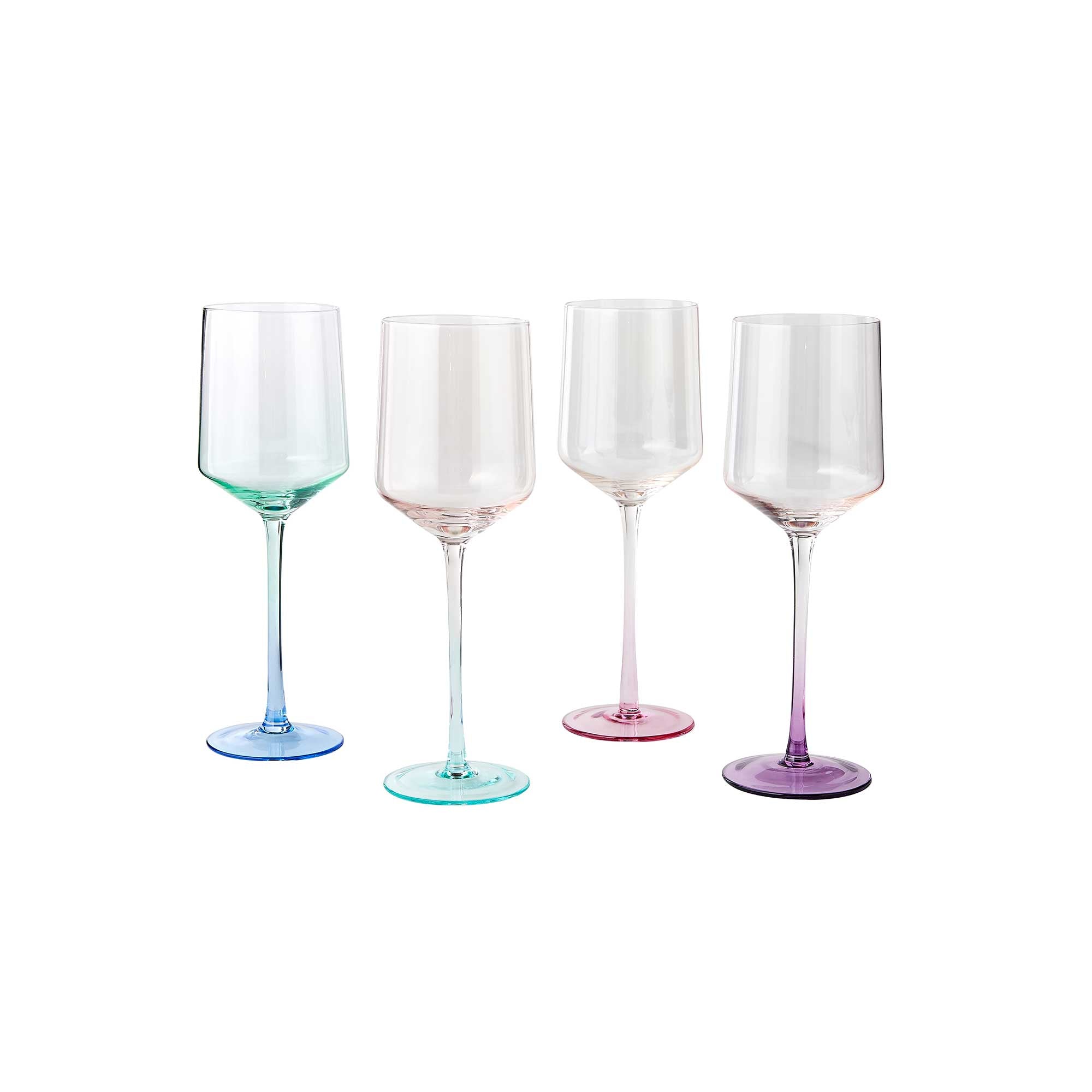 Multicolored Wine Glass Set