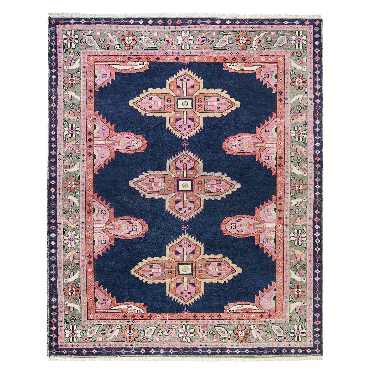 Kismet Wool Rug in Navy