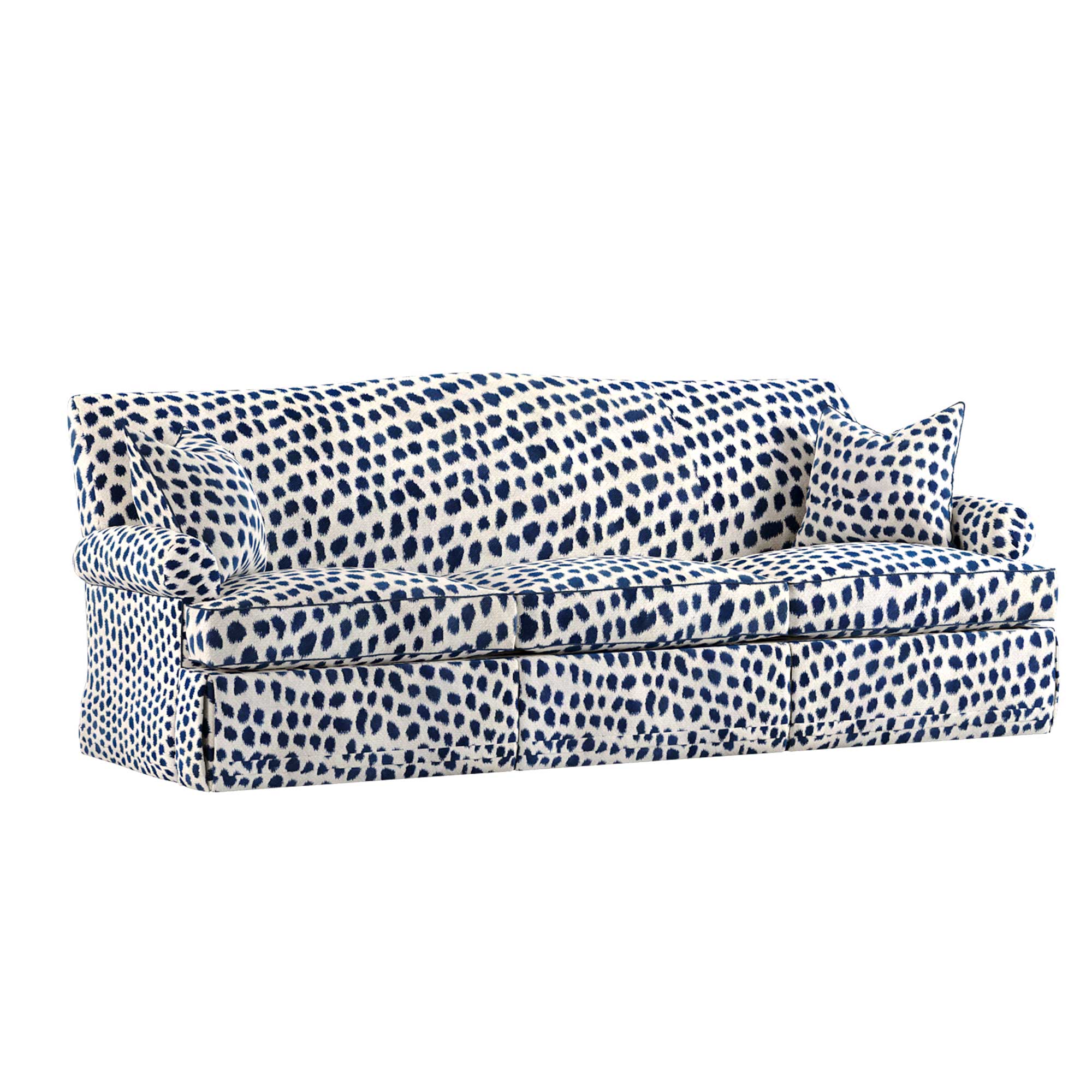 Navy Spots Amelia Dressmaker Sofa