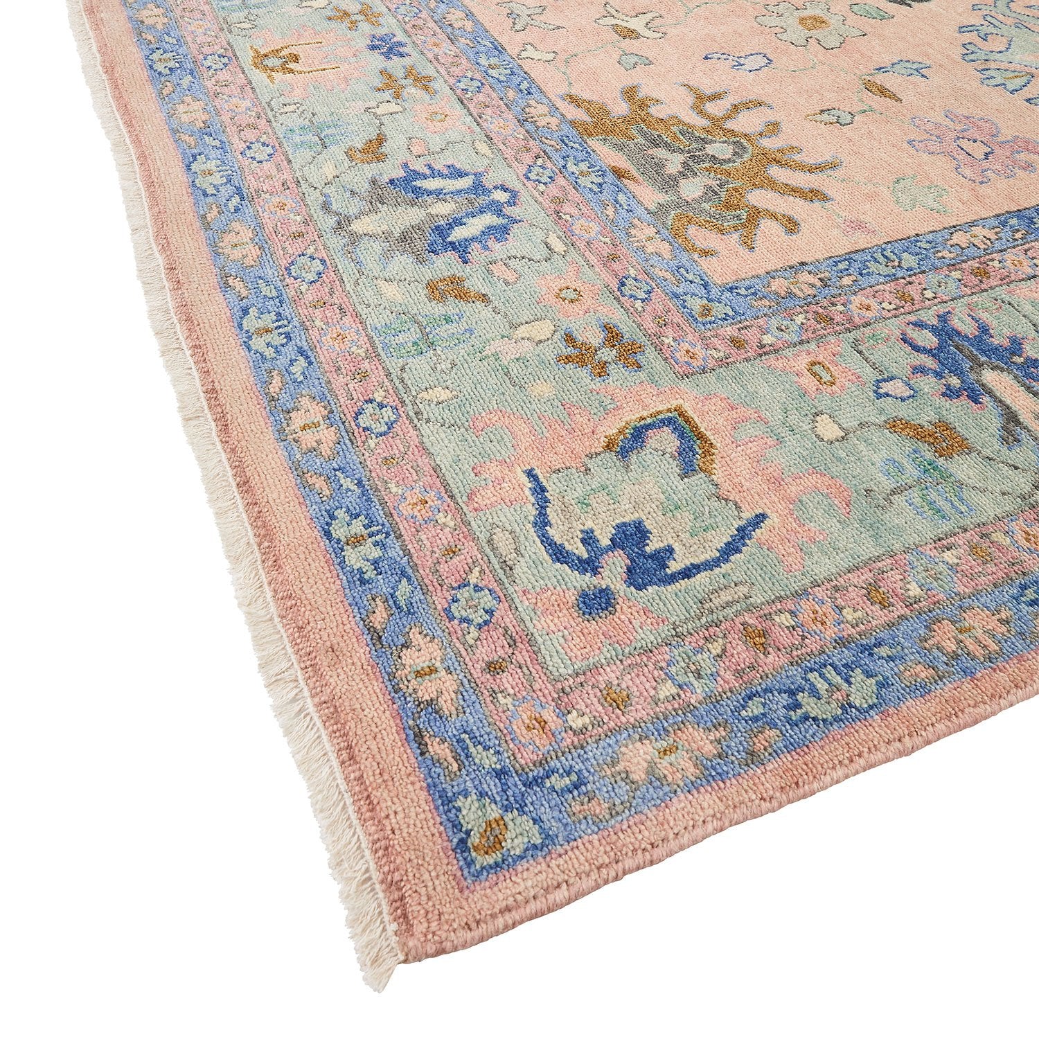 Corner of Ankara Peach Rug