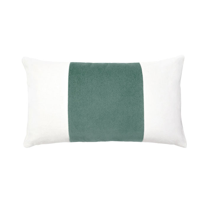 Velvet Broad Stripe Throw Pillow In Nuova Caitlin Wilson