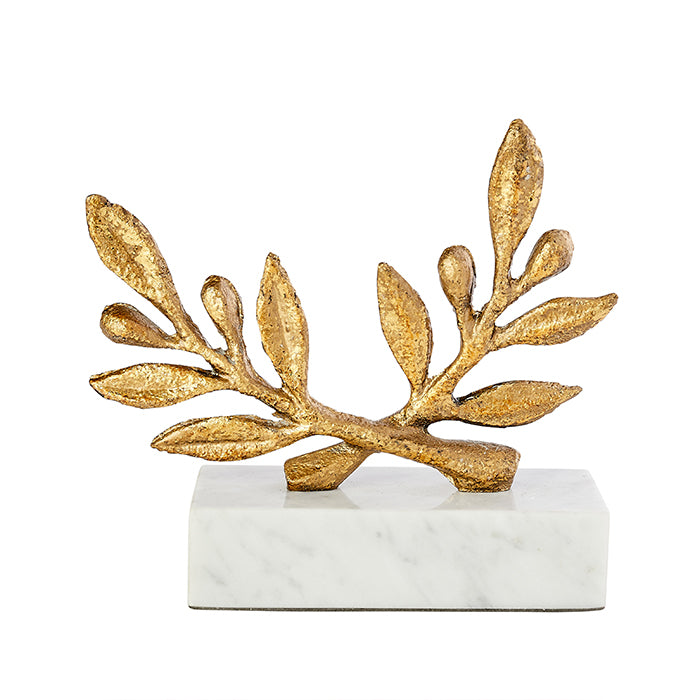 Gold Leaf Olive Branch Figurine