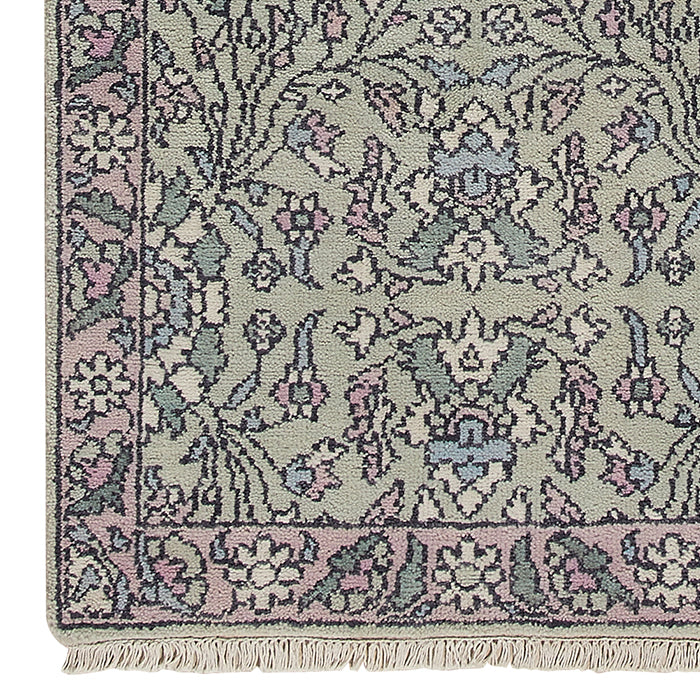 Olivia Rug in Jade Green Sample Swatch