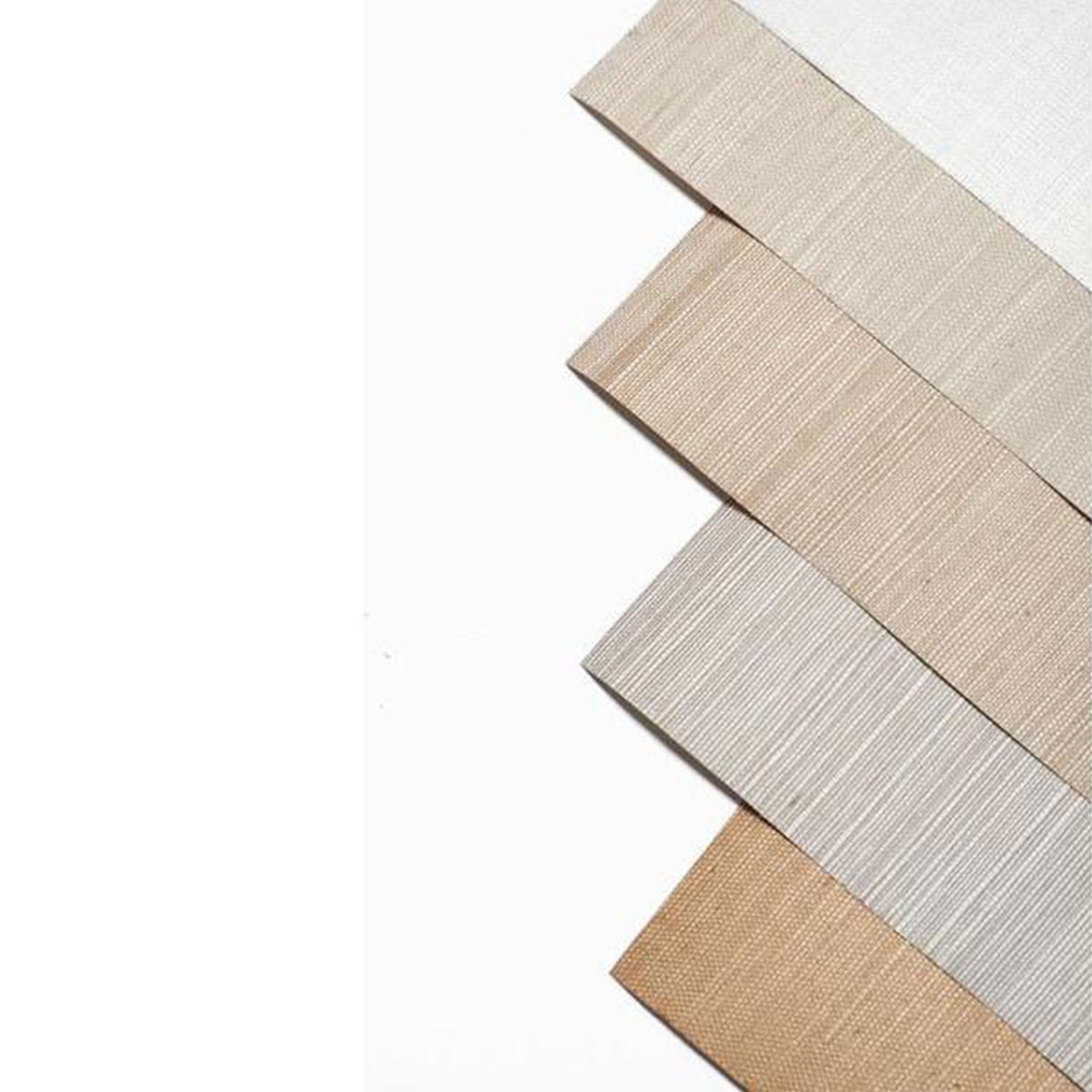 Grasscloth Wallpaper Sample Swatches in Neutral Colors