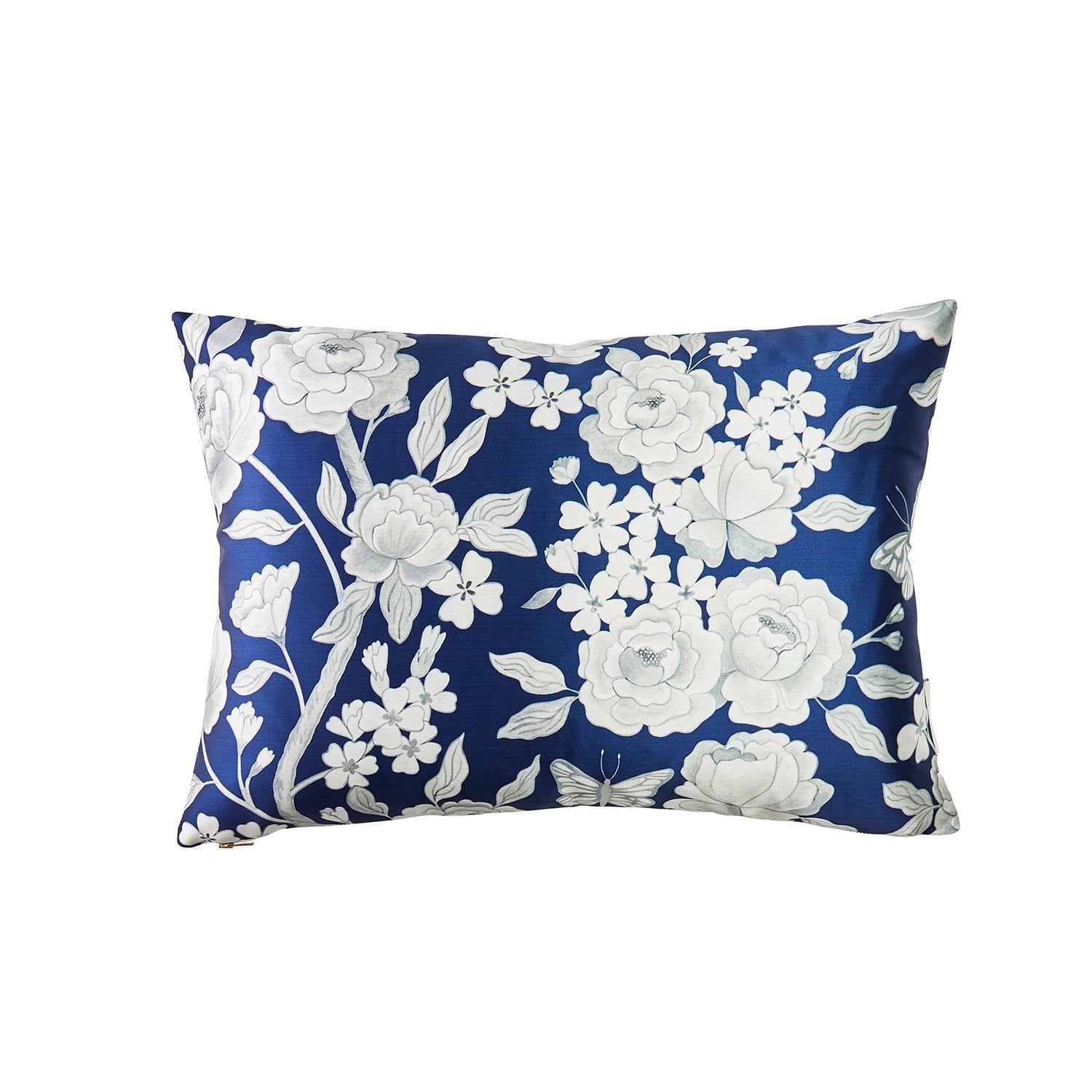 Papillon Lumbar Pillow in Navy