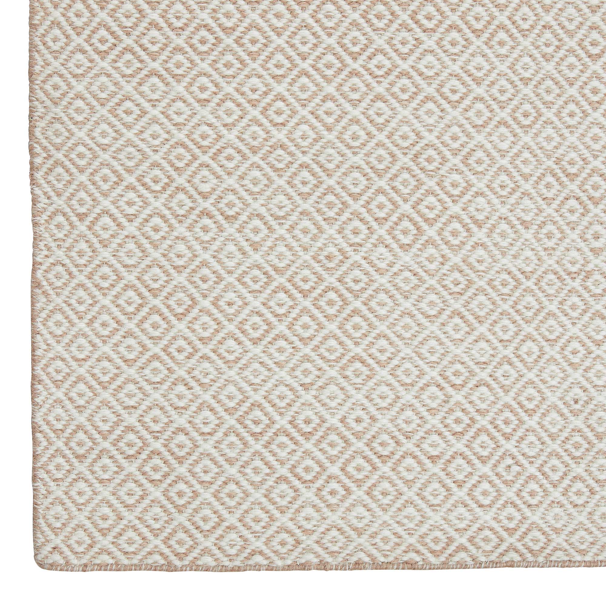 Petit Diamond Rug in Rose