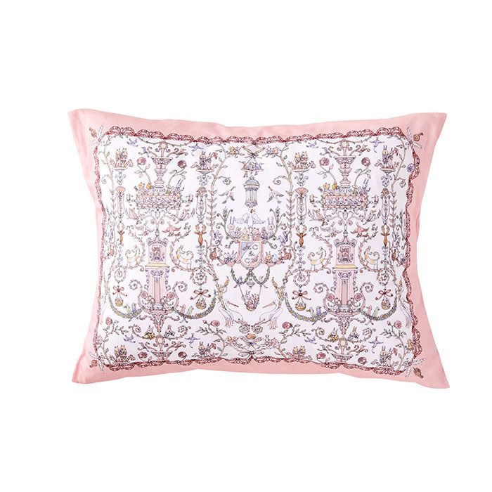 Pink Toile de Jouy Satin Pillow from collaboration with Atelier Choux