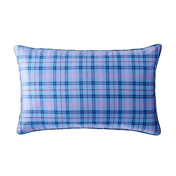 Prescott Plaid in Silk Lumbar Pillow