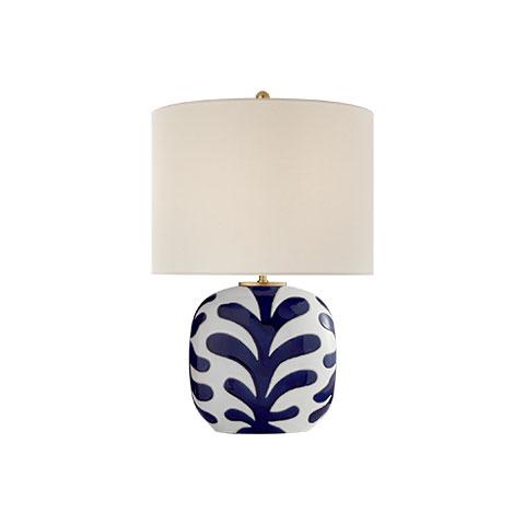 Parkwood Medium Table Lamp in White & Cobalt