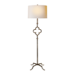 Quatrefoil Floor Lamp in Aged Iron