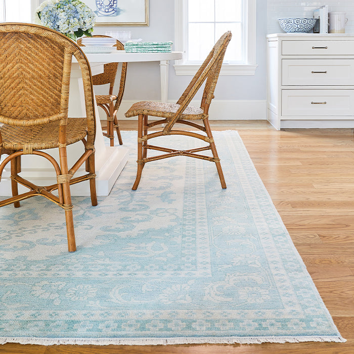 Simone Dining Room Rug in Green