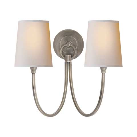 Reed Double Sconce