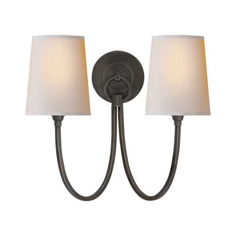 Reed Double Sconce