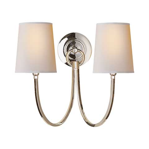 Reed Double Sconce