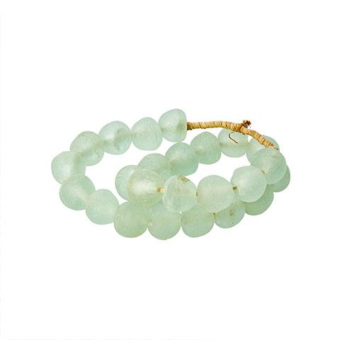 Small Sea Glass Beads in Celadon