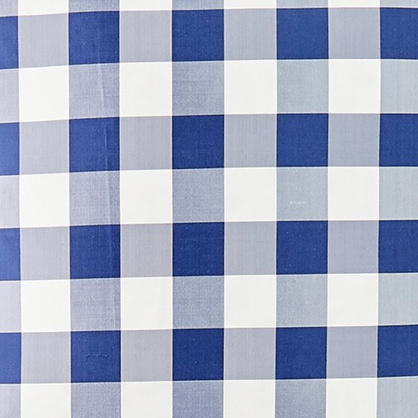 Silk Check in Royal Blue Fabric
