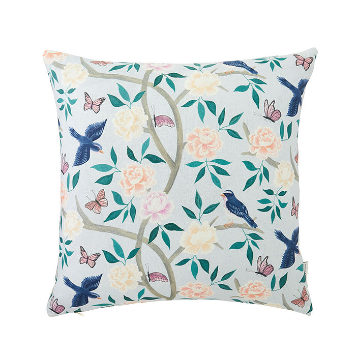 Soft Blue Chinoiserie Pillow