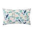 Soft Blue Chinoiserie Lumbar Pillow