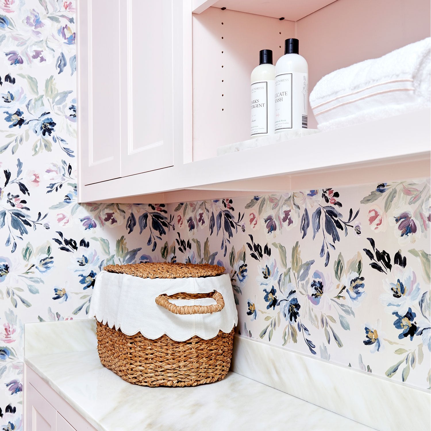Vienna Floral Laundry Room Wallpaper