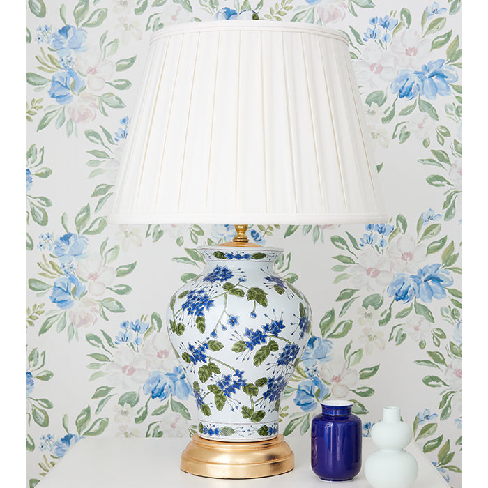 Blue Lilac Lamp