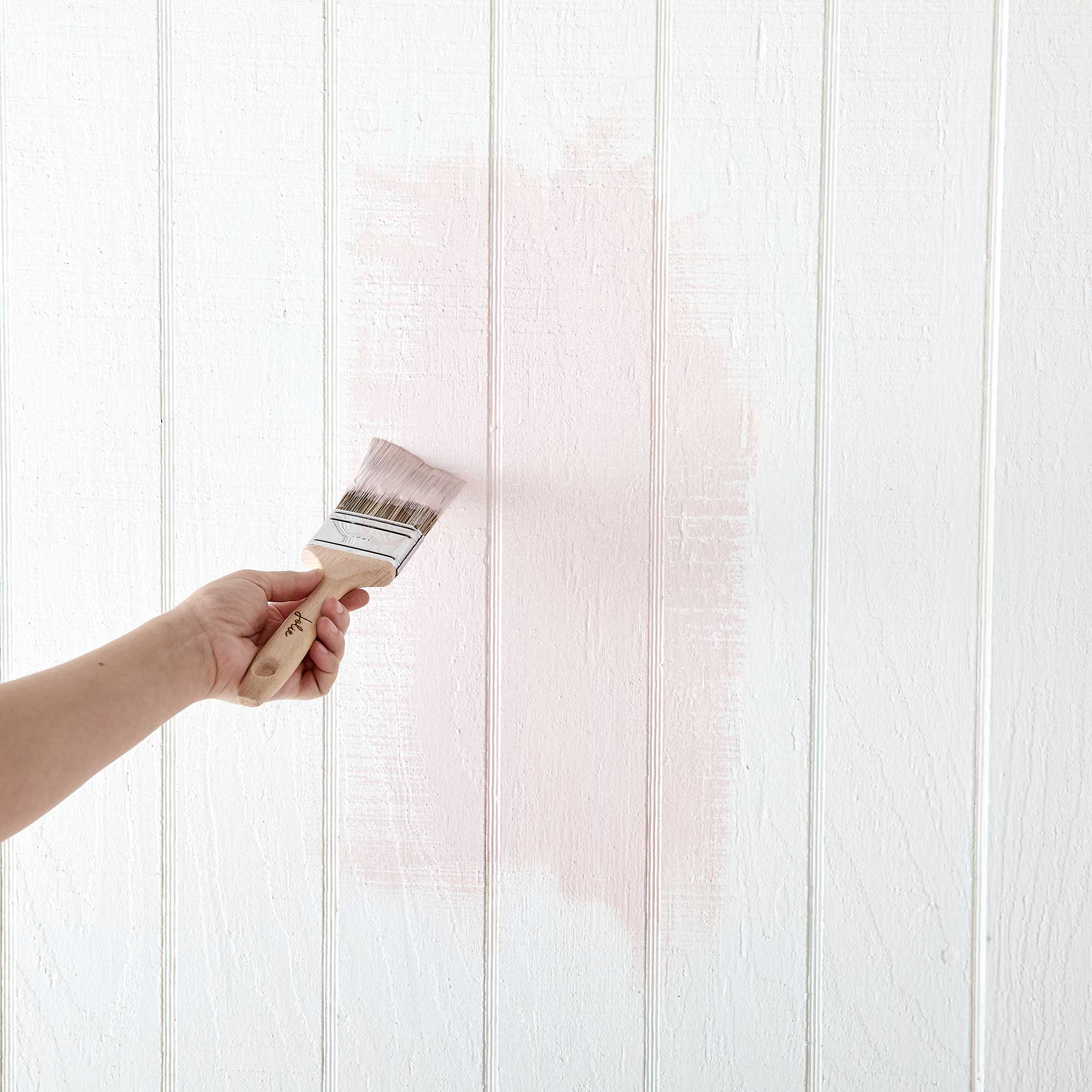 Person Using Pink Antique Rose Paint and Jolie Brush
