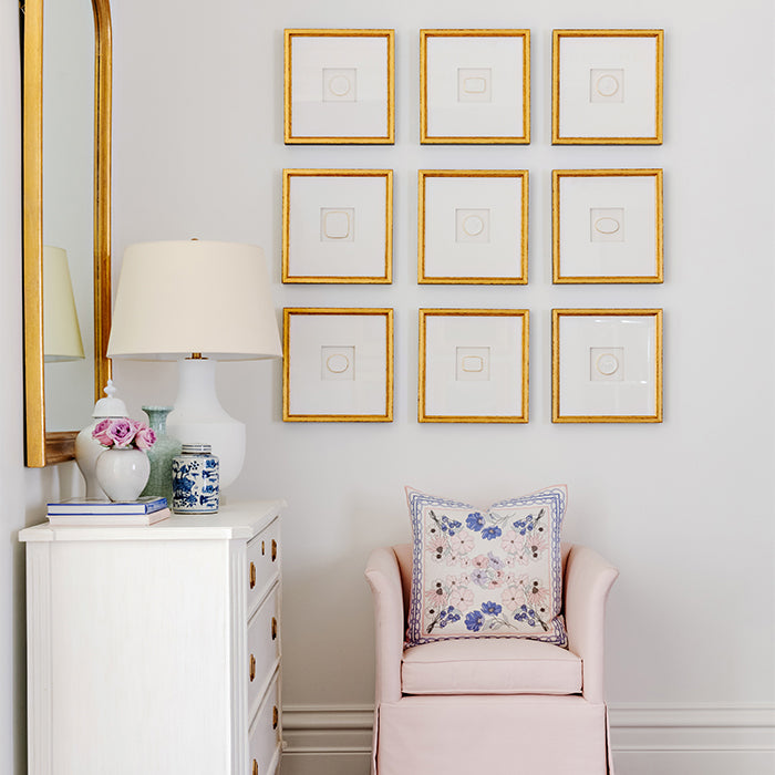 White Framed Intaglio - Caitlin Wilson Design