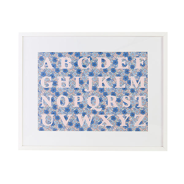 Sweet Darling Framed Alphabet Art Print
