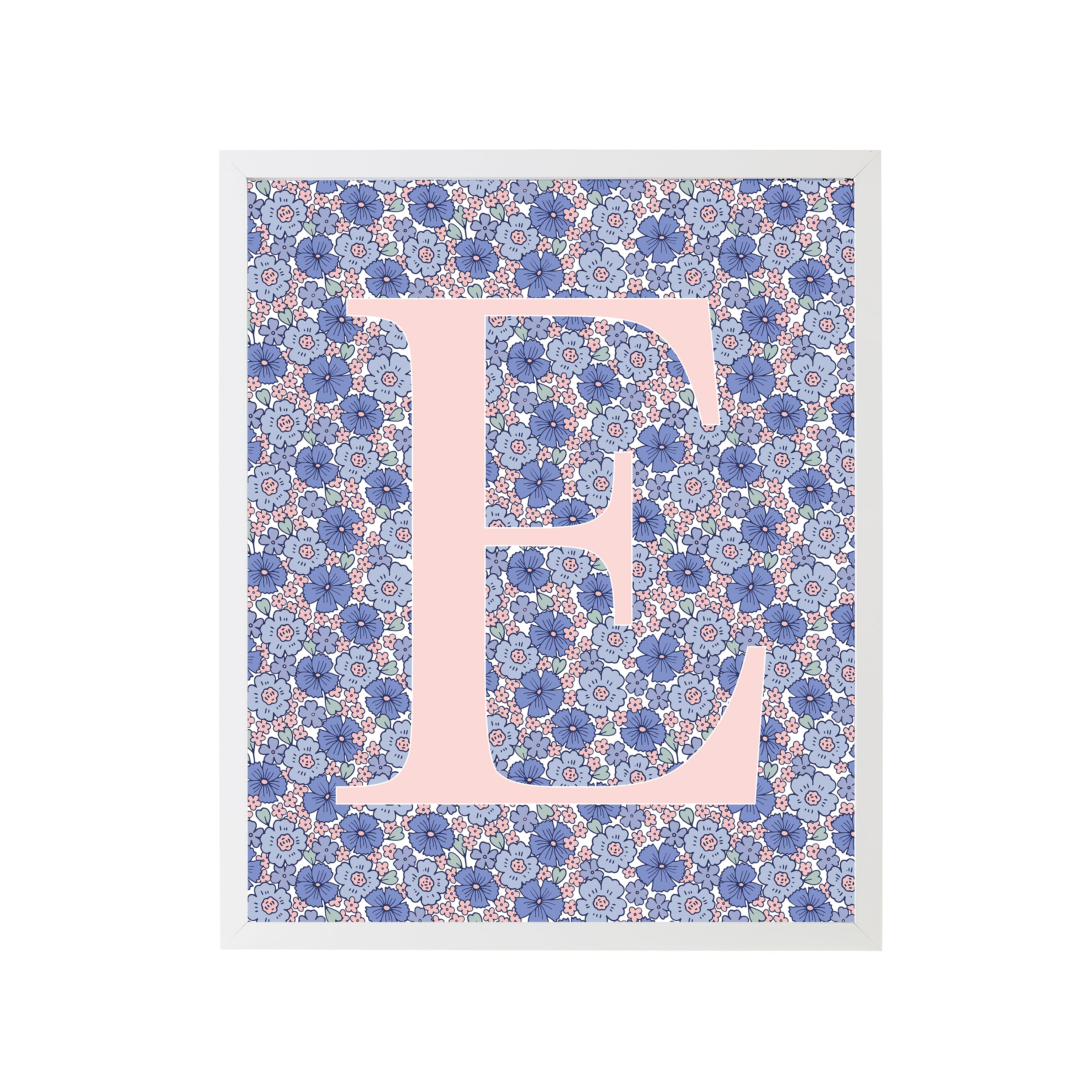 Sweet Darling Letter "E" Art Print