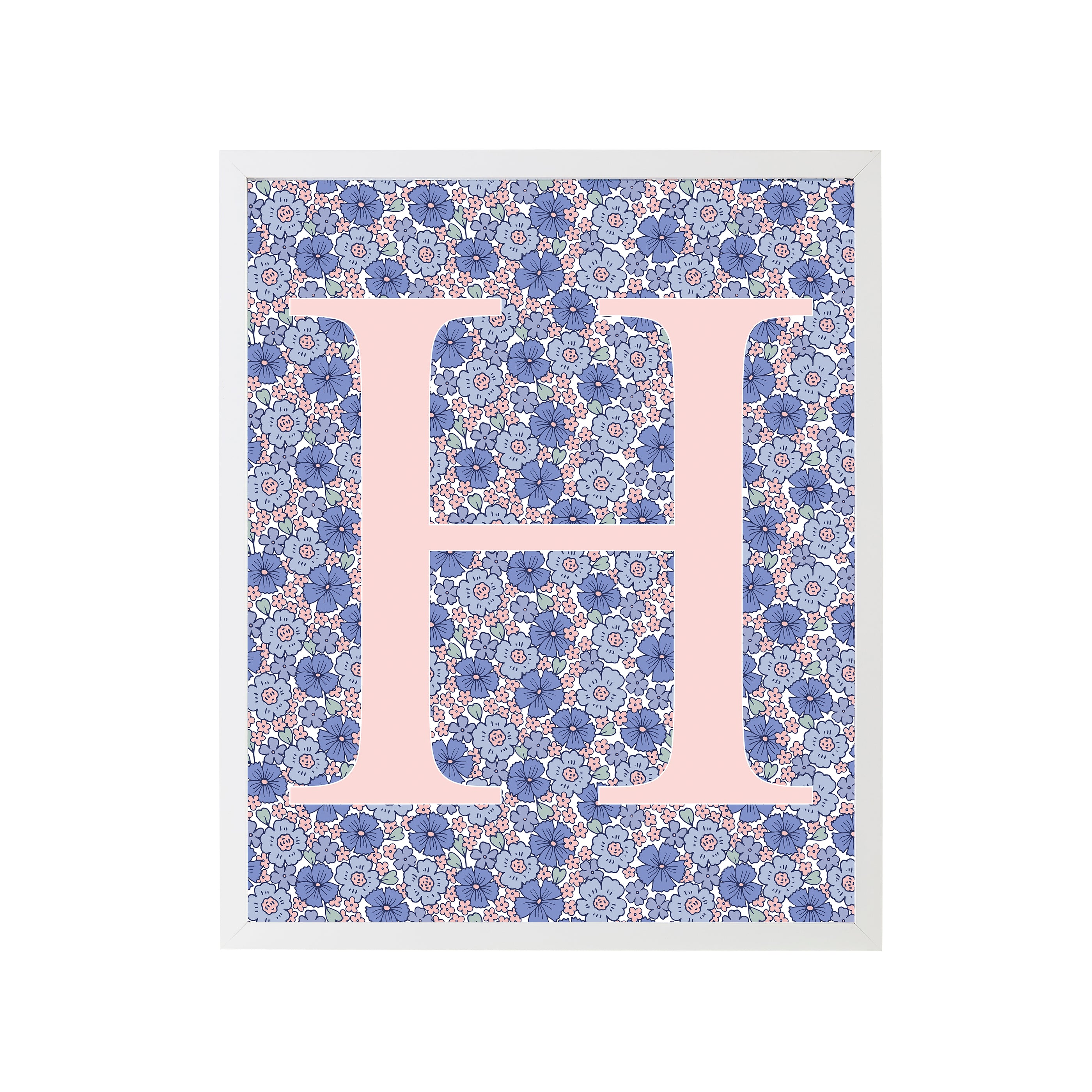 Sweet Darling Letter "D" Art Print for Nursery