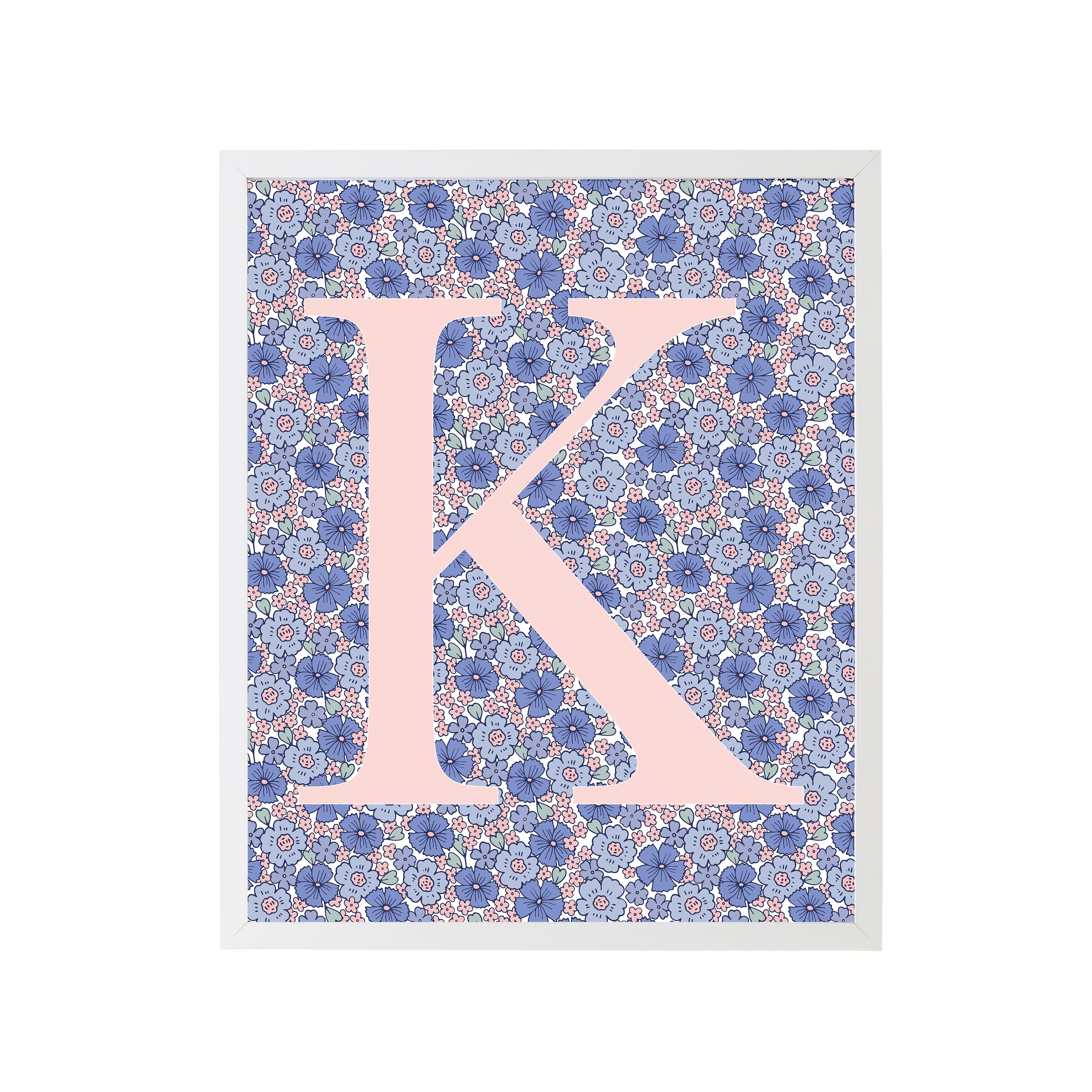 Sweet Darling K Letter Print