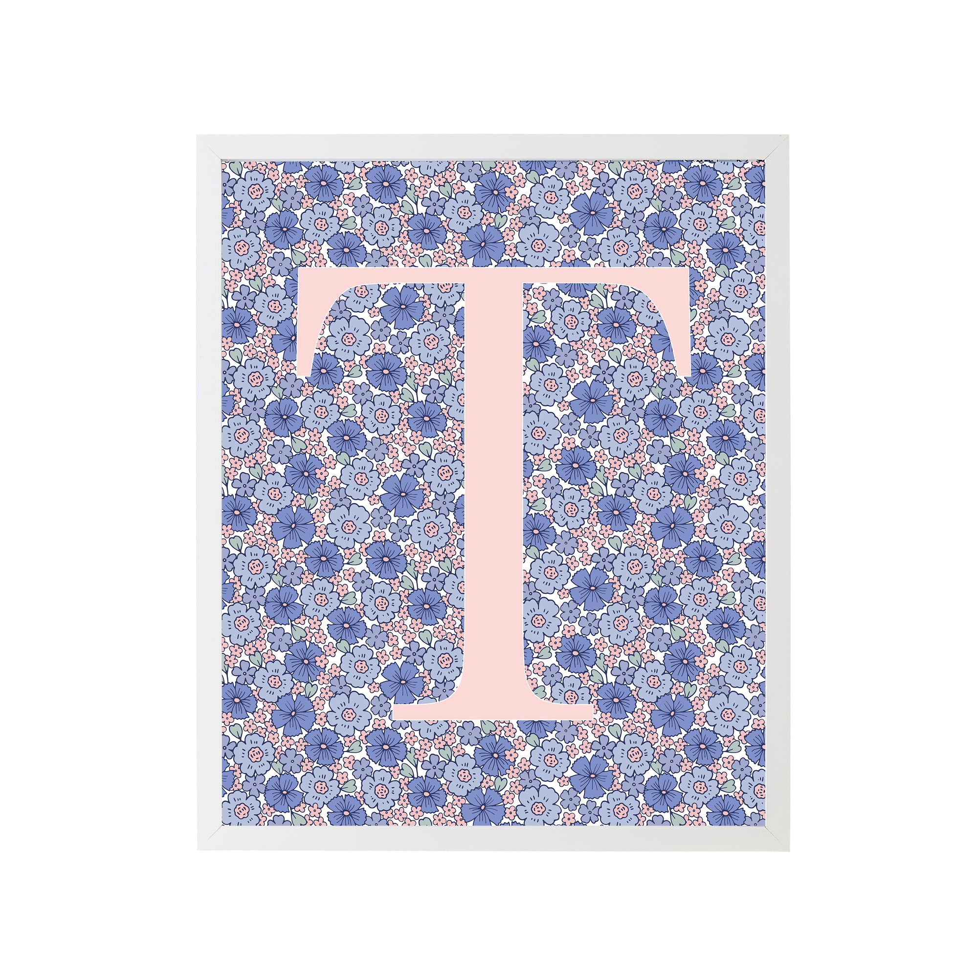 Sweet Darling Letter "T" Initial Art Print