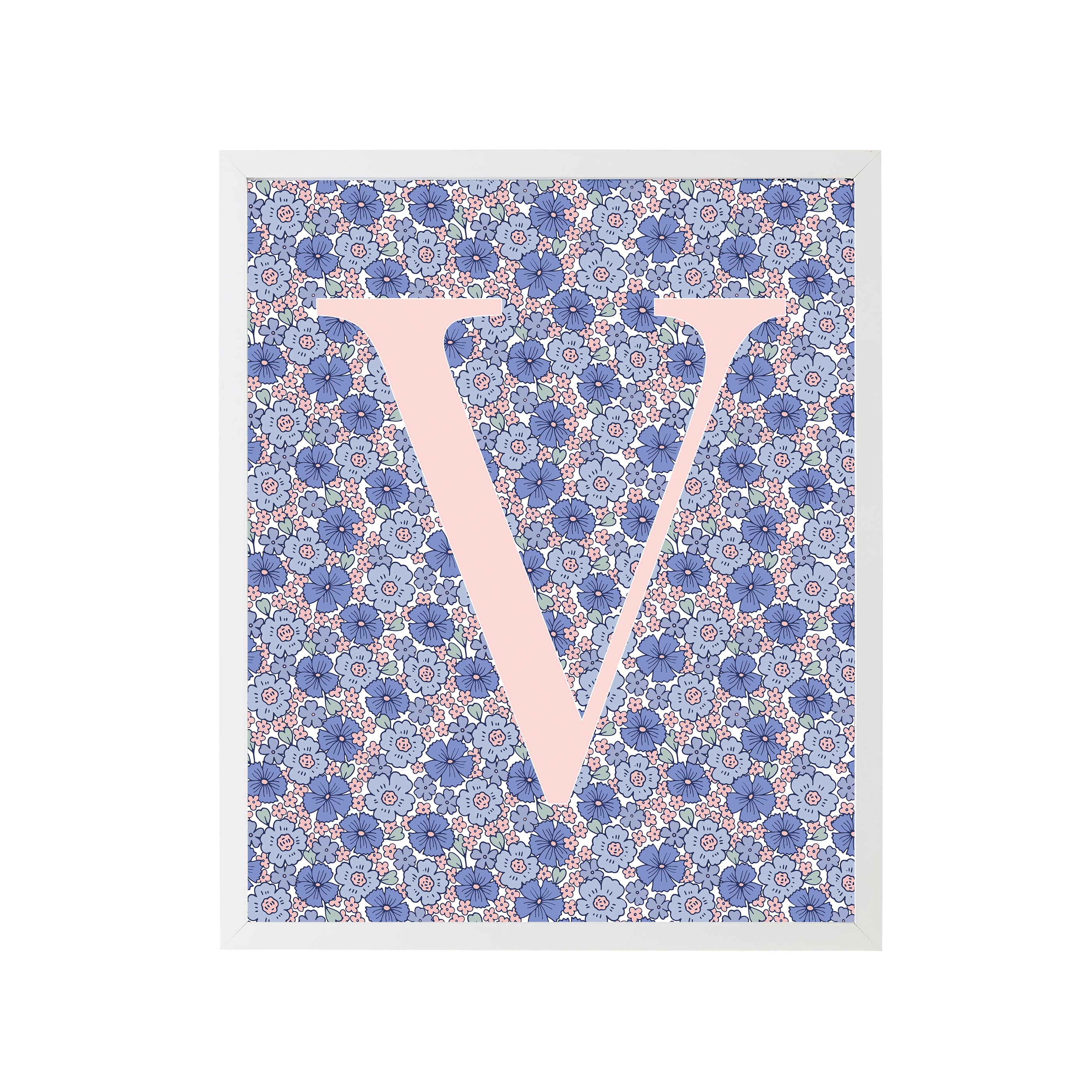 Sweet Darling Letter V Art Print