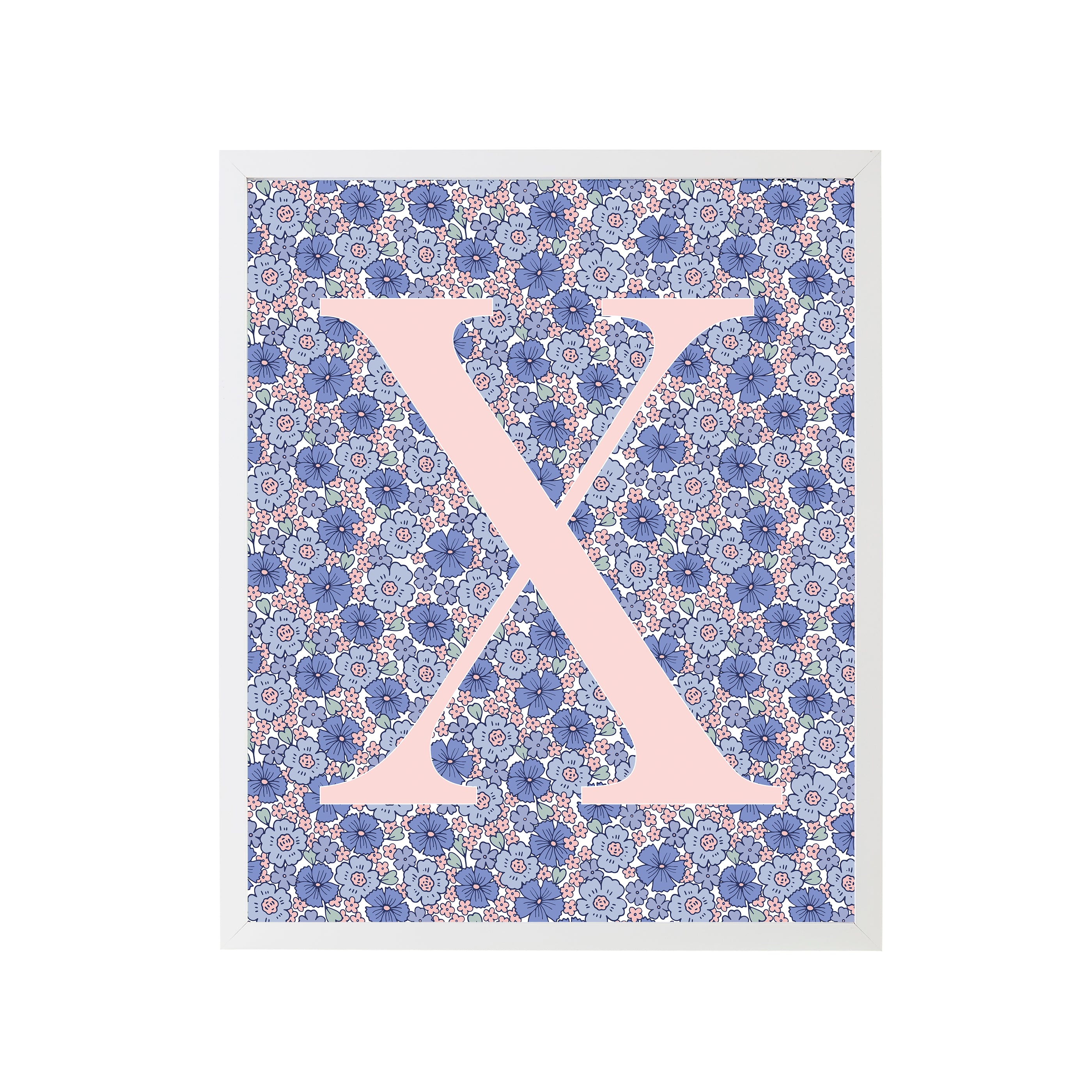 Sweet Darling Letter X Art Print