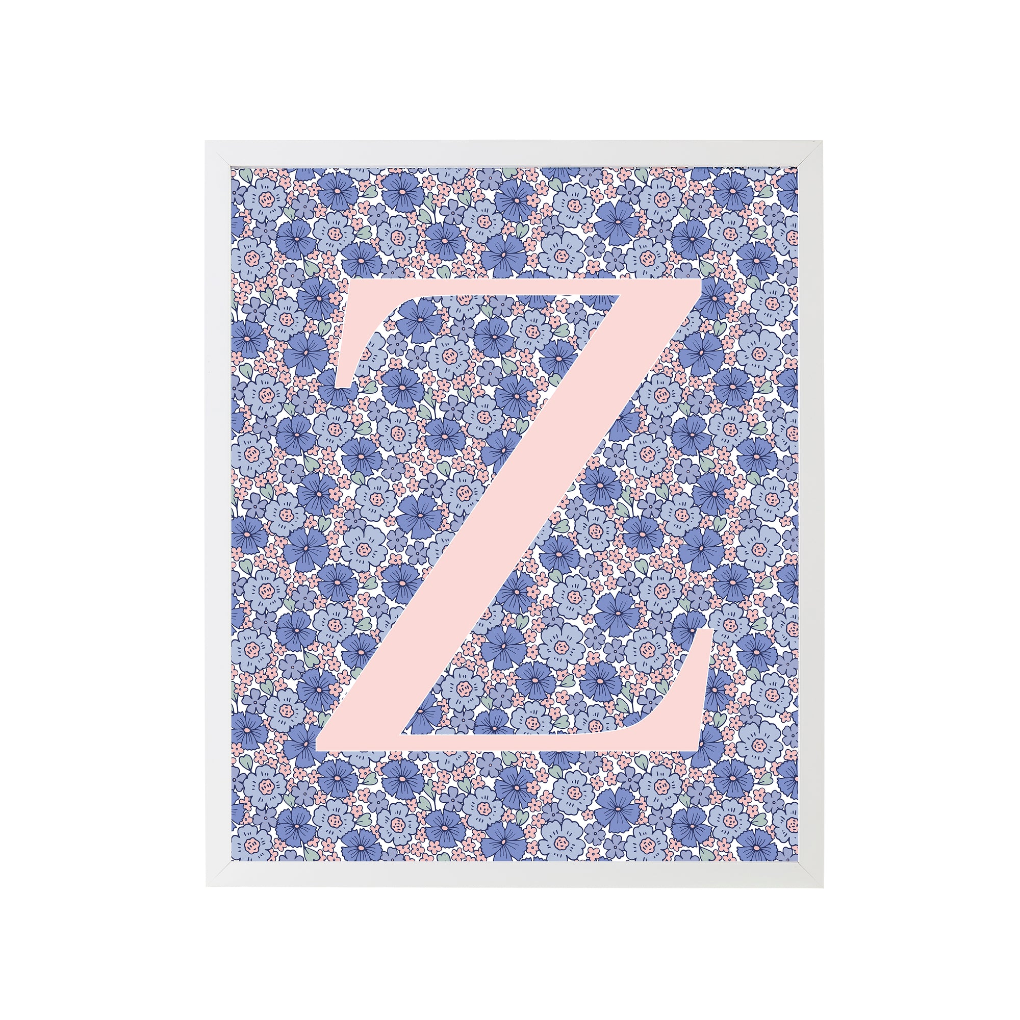 Sweet Darling Letter Z Framed Art Print