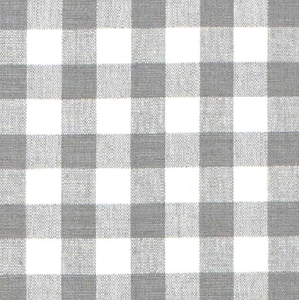 Grey Gingham Fabric Swatch