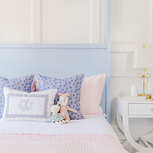 Alexis White Nightstand Table in Child's Room