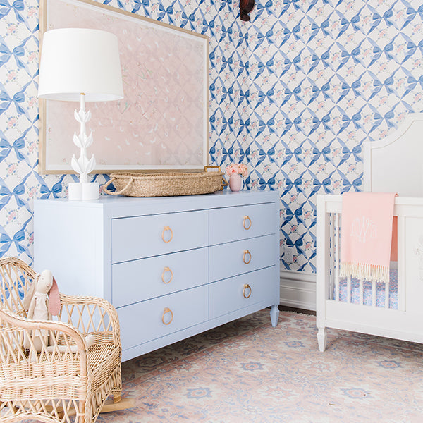 Nursery with Airway Blue Aiden Dresser