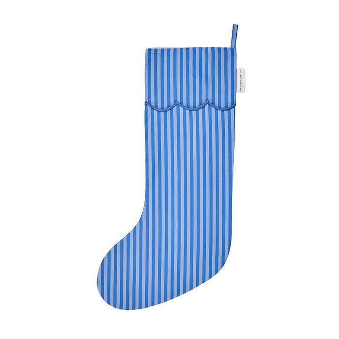 Bluebelle Stripe Scallop Stocking
