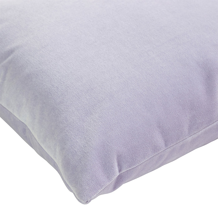 Corner of Lilac Velvet Pillow