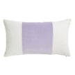 Velvet Broad Stripe Pillow in Lilac