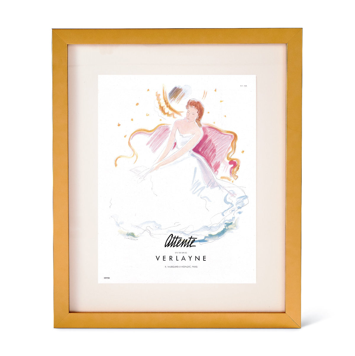 Verlayne Parfum Art Print in Frame