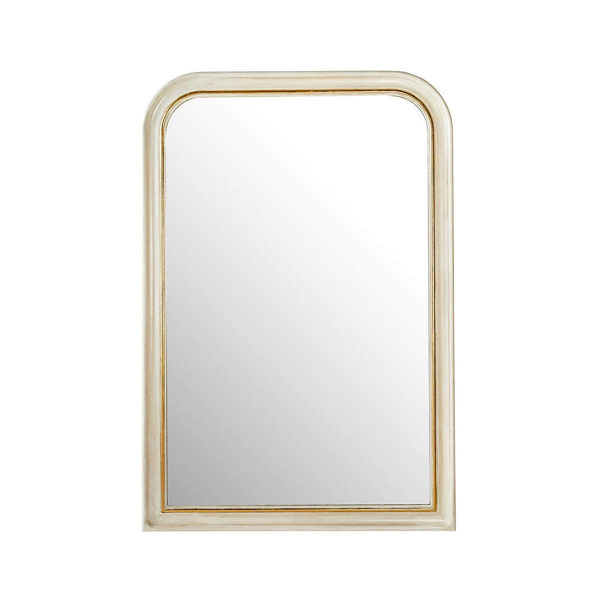 Vera Mirror in White with Arched Crown