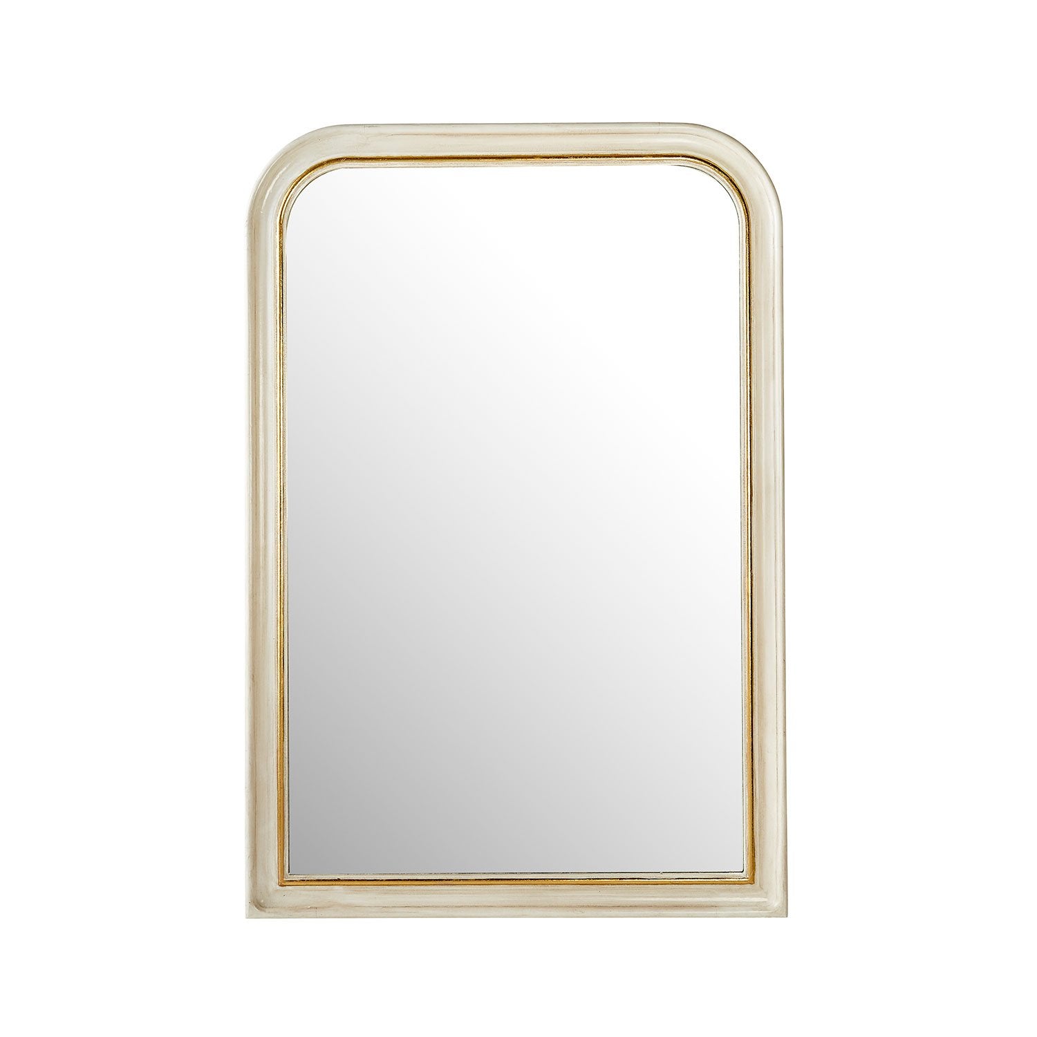 Vera Mirror in White with Arched Crown