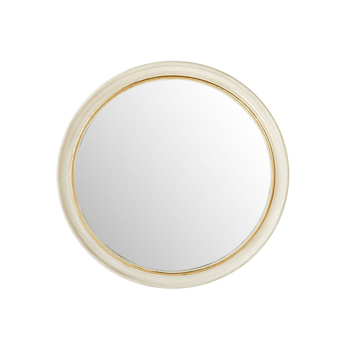 Round Nora Mirror in White