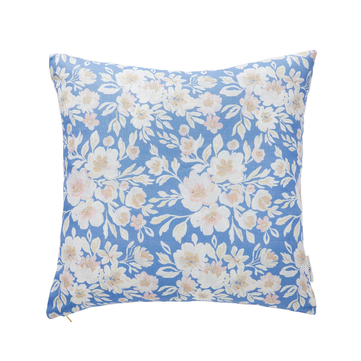 Beatrice Pillow with Blue Flowers